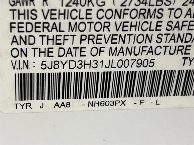Photo of 2018 White Diamond Pearl Acura MDX
