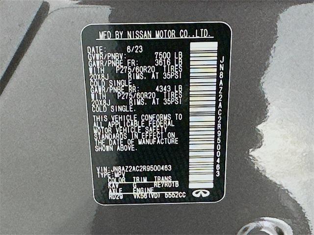 Photo of 2024 Anthracite Gray INFINITI QX80