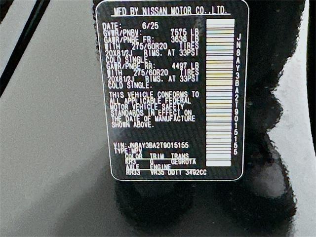 Photo of 2026 Super Black Nissan Armada