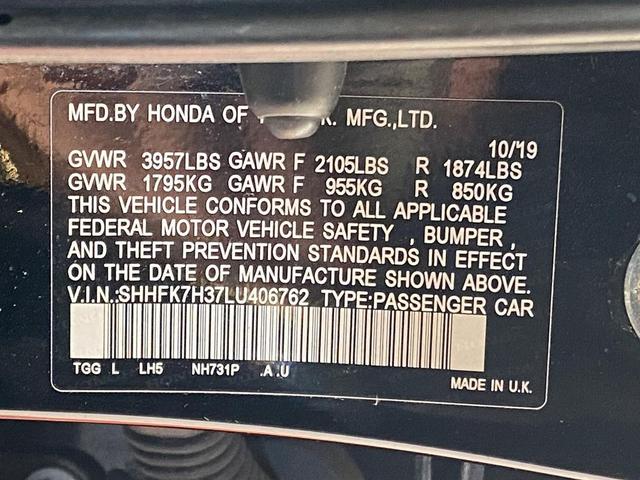 Photo of 2020 Crystal Black Pearl Honda Civic