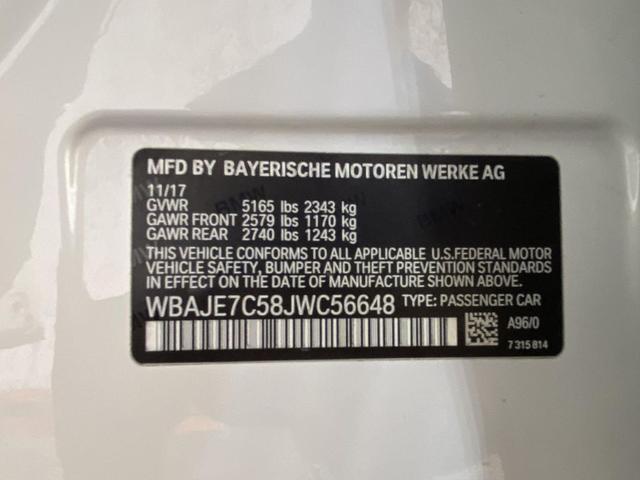 Photo of 2018 Mineral White Metallic BMW 540