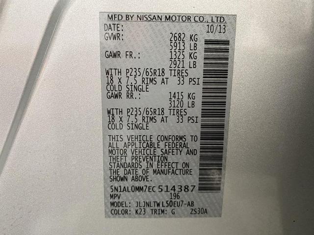 Photo of 2014 Liquid Platinum INFINITI QX60