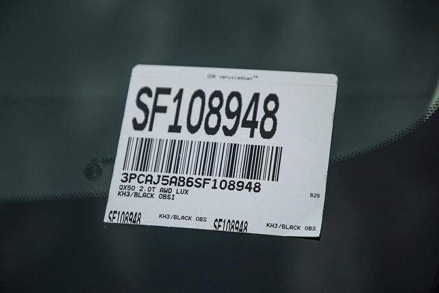 Photo of 2025 Black Obsidian INFINITI QX50