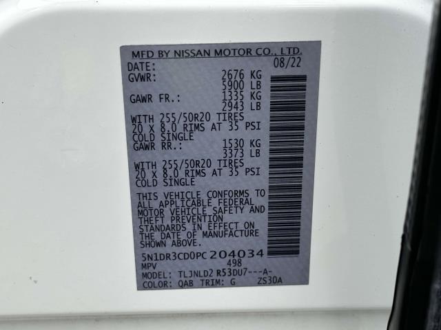 Photo of 2023 White Nissan Pathfinder