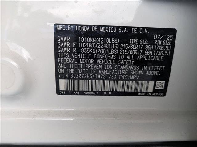 Photo of 2026 Platinum White Pearl Honda HR-V