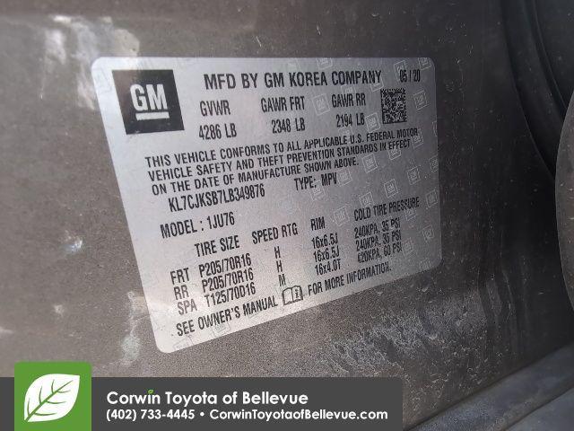 Photo of 2020 Stone Gray Metallic Chevrolet Trax
