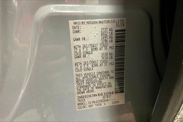 Photo of 2024 Boulder Gray Pearl Nissan Frontier