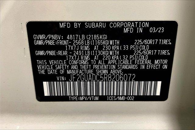 Photo of 2024 Crystal White Pearl Subaru Crosstrek