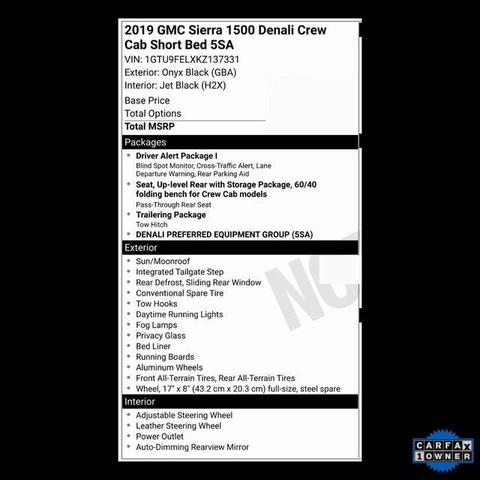 Photo of 2019 Onyx Black GMC Sierra 1500