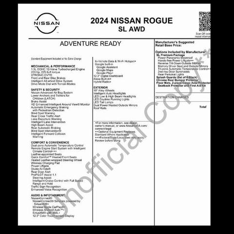 Photo of 2024 Super Black Nissan Rogue