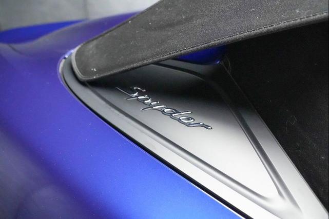 Photo of 2021 Gentian Blue Metallic Porsche 718 Spyder