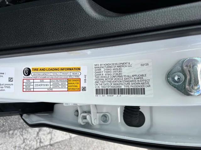 Photo of 2025 Platinum White Pearl Honda Accord Hybrid