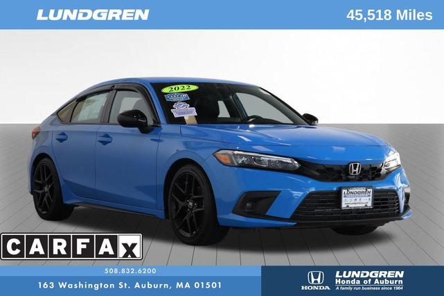 Photo of 2022 Boost Blue Pearl Honda Civic