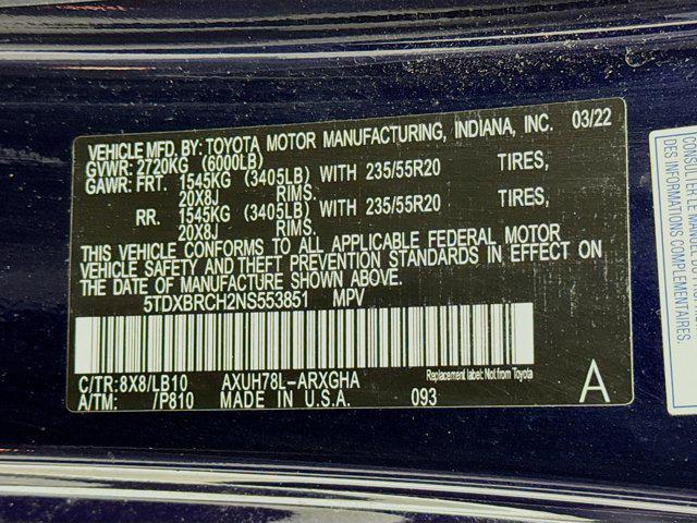 Photo of 2022 Blueprint Toyota Highlander Hybrid