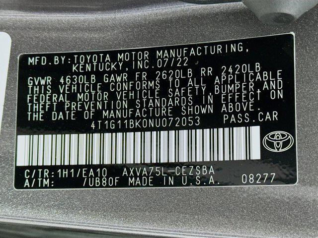 Photo of 2022 Predawn Gray Mica Toyota Camry