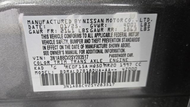 Photo of 2025 Gun Metallic Nissan Sentra