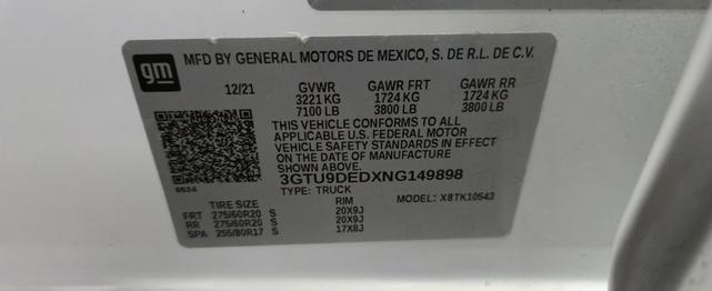 Photo of 2022 Summit White GMC Sierra 1500