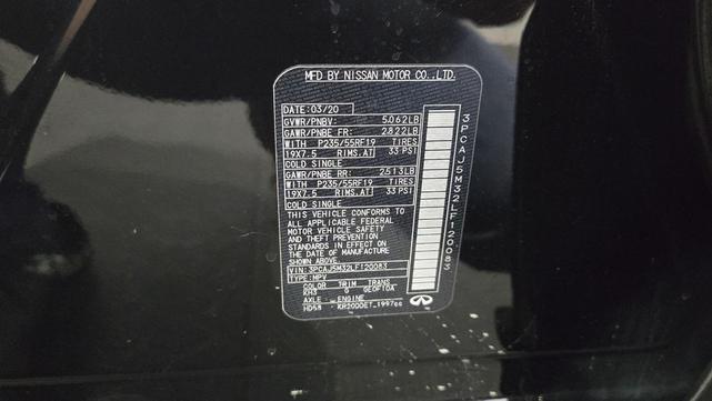 Photo of 2020 Black Obsidian INFINITI QX50