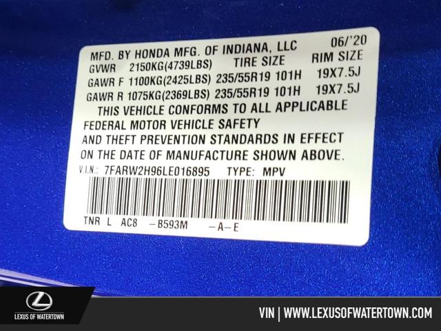 Photo of 2020 Aegean Blue Metallic Honda CR-V