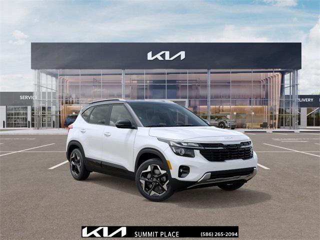 Photo of 2026 Clear White/Black Roof Kia Seltos
