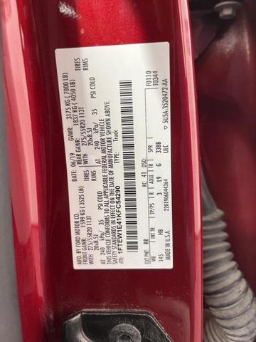 Photo of 2019 Ruby Red Metallic Tinted Clearcoat Ford F-150