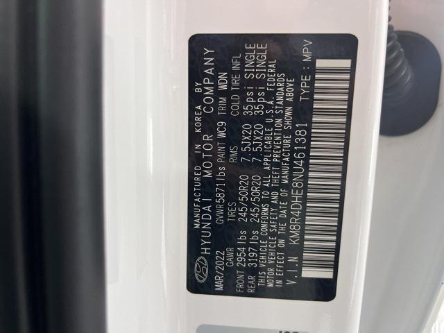 Photo of 2022 Hyper White Hyundai PALISADE