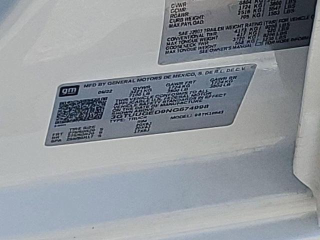 Photo of 2022 White Frost Tricoat GMC Sierra 1500