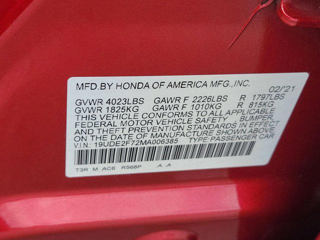 Photo of 2021 Performance Red Pearl Acura ILX