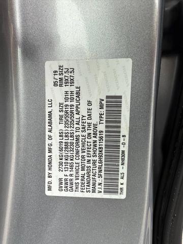 Photo of 2019 Lunar Silver Metallic Honda Odyssey