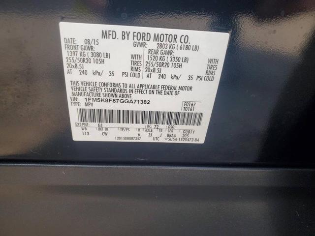 Photo of 2016 Black Ford Explorer