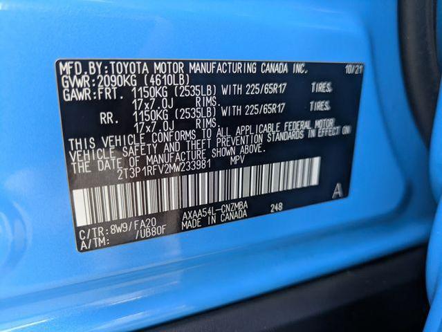 Photo of 2021 Blue Toyota RAV4