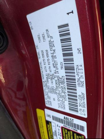 Photo of 2019 Barcelona Red Metallic Toyota Tundra