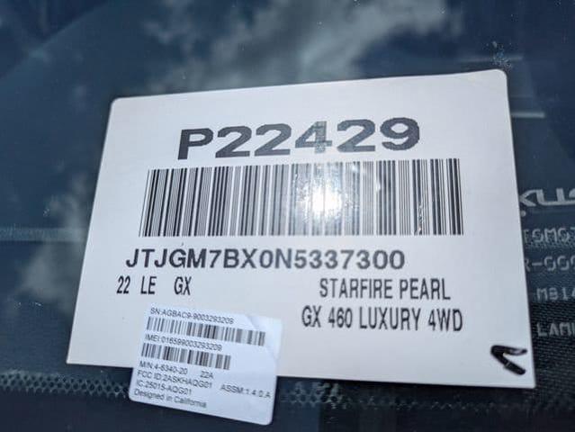 Photo of 2022 Starfire Pearl Lexus GX 460