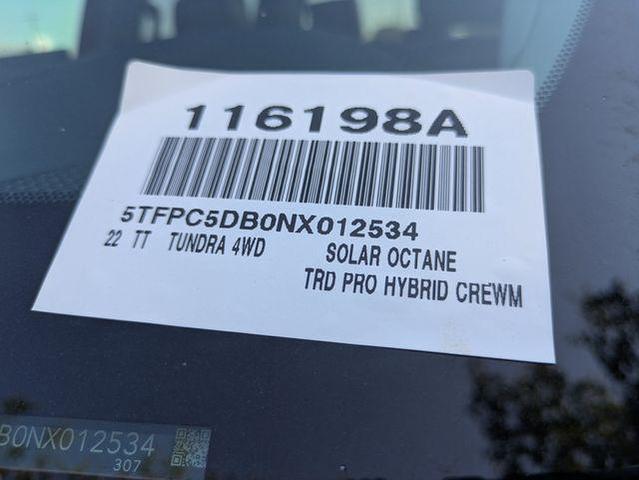 Photo of 2022 Octane Toyota Tundra Hybrid