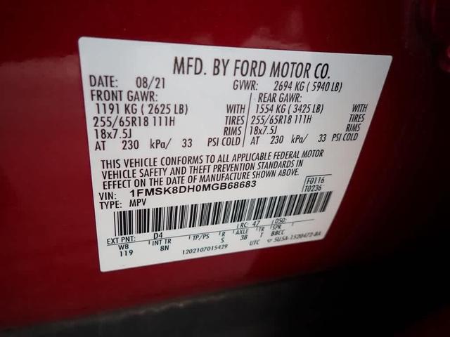 Photo of 2021 Rapid Red Metallic Tinted Clearcoat Ford Explorer