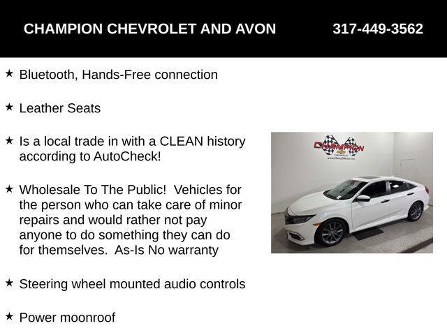 Photo of 2019 Platinum White Pearl Honda Civic