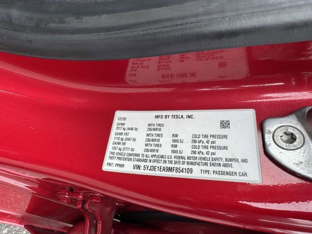 Photo of 2021 Red Multi-Coat Tesla Model 3
