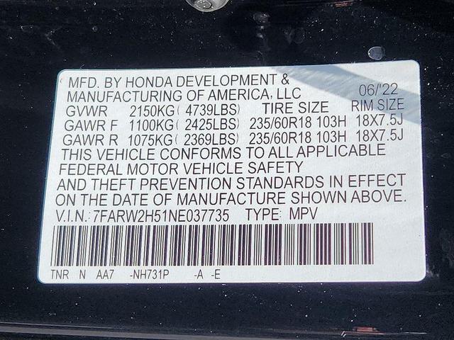 Photo of 2022 Crystal Black Pearl Honda CR-V