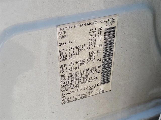 Photo of 2020 Pearl White Tricoat Nissan Murano
