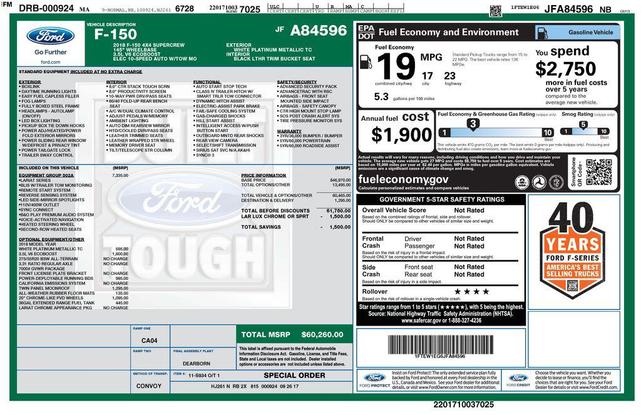Photo of 2018 White Platinum Ford F-150