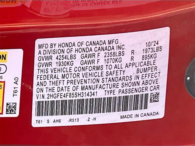 Photo of 2025 Rallye Red Honda Civic Hybrid