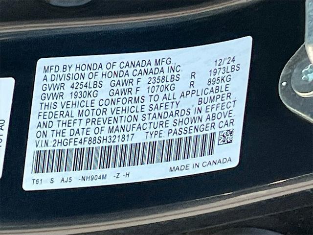 Photo of 2025 Solar Silver Metallic Honda Civic Hybrid