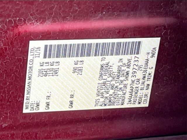 Photo of 2017 Coulis Red Nissan Maxima