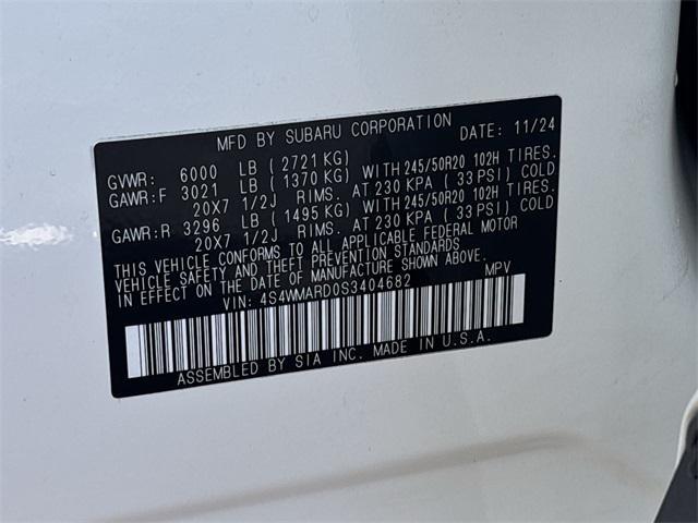 Photo of 2025 Crystal White Pearl Subaru Ascent