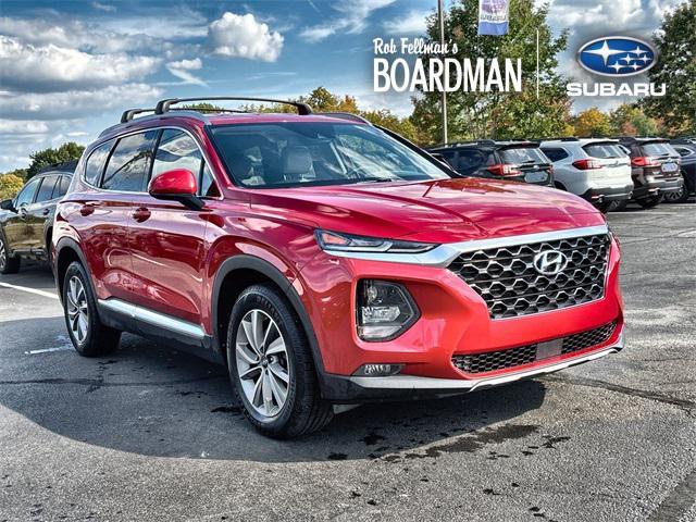 Photo of 2020 Calypso Red Hyundai SANTA FE