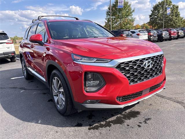 Photo of 2020 Calypso Red Hyundai SANTA FE
