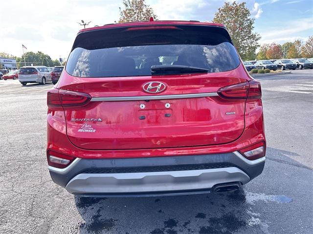 Photo of 2020 Calypso Red Hyundai SANTA FE