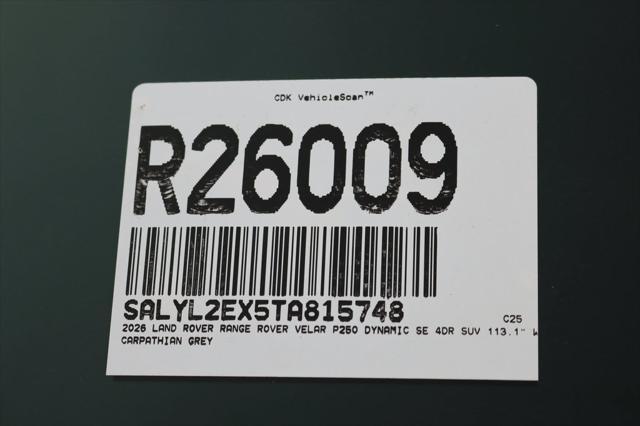 Photo of 2026 Carpathian Grey Premium Metallic Land Rover Range Rover Velar