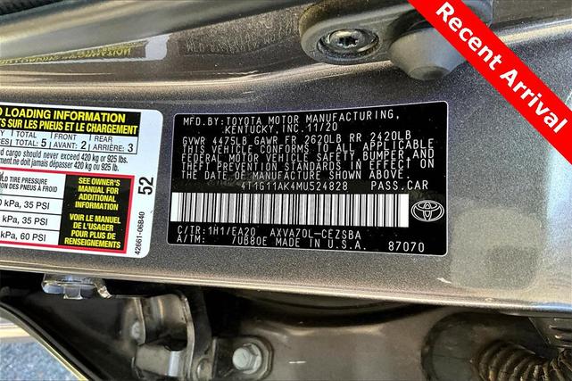 Photo of 2021 Predawn Gray Mica Toyota Camry