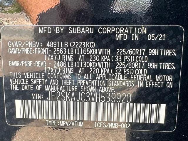 Photo of 2021 Crystal Black Silica Subaru Forester